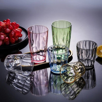 Нечупливи акрилни чаши за пиене, 210 ml нечупливи чаши за многократна употреба