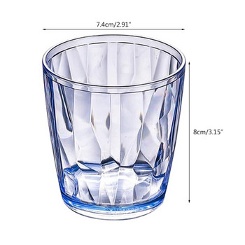 Нечупливи акрилни чаши за пиене, 210 ml нечупливи чаши за многократна употреба