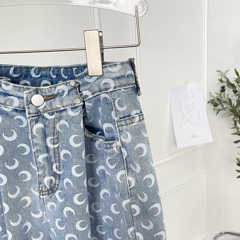 Nove modne široke ženske traperice visokog struka