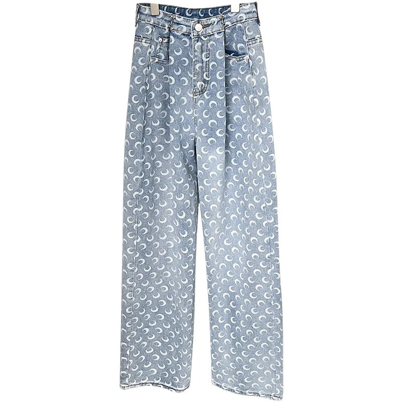 Nove modne široke ženske traperice visokog struka