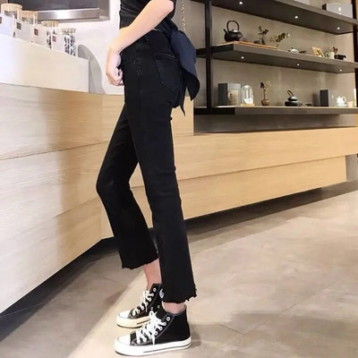 2023. aasta hädas teksad naistele, uus retrovärvi blokeeriv disain, kõrge vöökohaga salendavad laia säärega mopipüksid y2k teksad traf