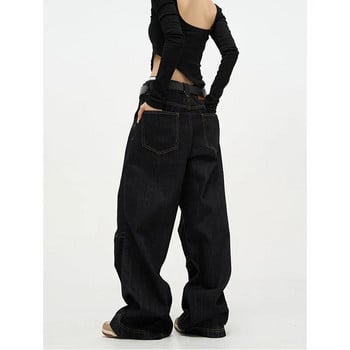 Жени Есен Пролет Harajuku Cargo Baggy Jeans Streetwear Хип-хоп Oversize Ежедневни широки крачоли Vintage Demin Pants Свободен панталон Y2k