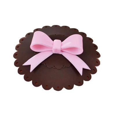 Silikonski poklopac za čašu za višekratnu upotrebu, otporan na curenje prašine Poklopac za čašu s mašnicom Otporan na toplinu Poklopac za šalicu Kuhinjski dodaci