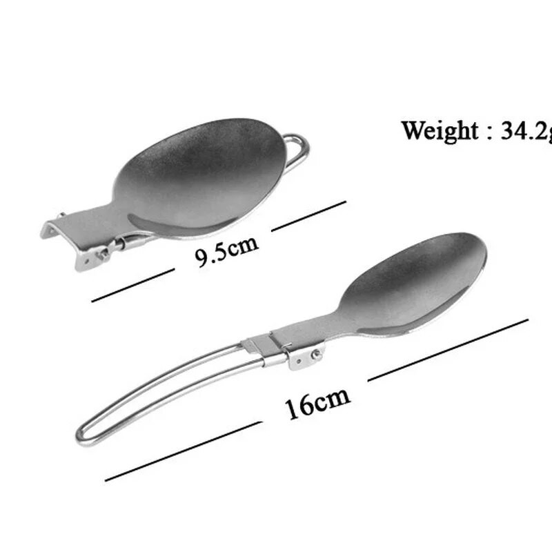 Hosszú edények összecsukható kés kanál rozsdamentes acél edénykészlet kombinált Spork villa evőeszköz étkészlet evőeszköz piknik tábor hátizsák