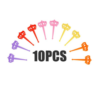 6/10 komada slatkih mini crtanih životinja Odabir hrane Dječji užina, torta, desert, hrana, voće, vilice, pribor za ručak za školsku djecu