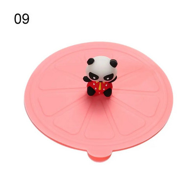 Szilikon csésze fedél Nem mérgező kerek, univerzális vizes csésze fedél Porálló kávésbögre lezárt kupak kanáltartóval, hőálló fedéllel