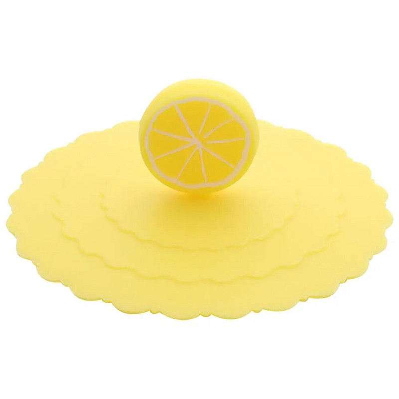 Szilikon csésze fedél Nem mérgező kerek, univerzális vizes csésze fedél Porálló kávésbögre lezárt kupak kanáltartóval, hőálló fedéllel