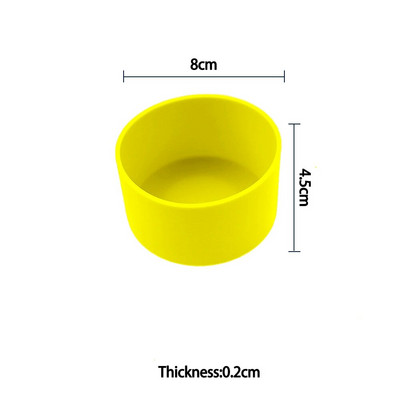 Za bolji život 1 kom 9,5 cm mekani silikon dno čašice Zaštitni rukav za staklenu vodu Boca čaja Dodaci protiv oštećenja