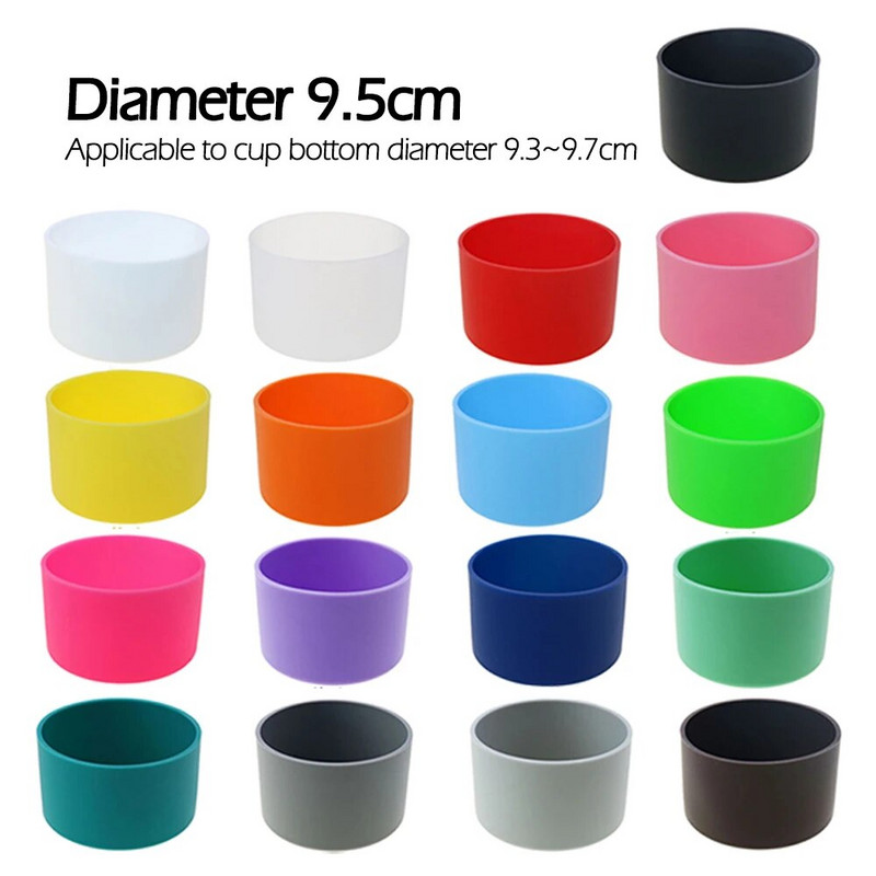 Za bolji život 1 kom 9,5 cm mekani silikon dno čašice Zaštitni rukav za staklenu vodu Boca čaja Dodaci protiv oštećenja