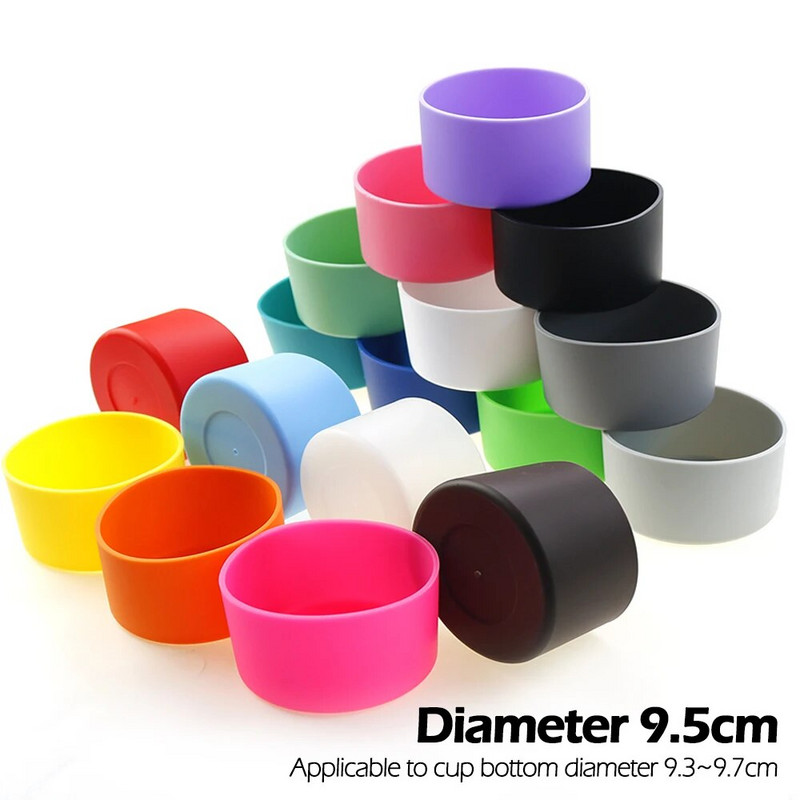 Za bolji život 1 kom 9,5 cm mekani silikon dno čašice Zaštitni rukav za staklenu vodu Boca čaja Dodaci protiv oštećenja