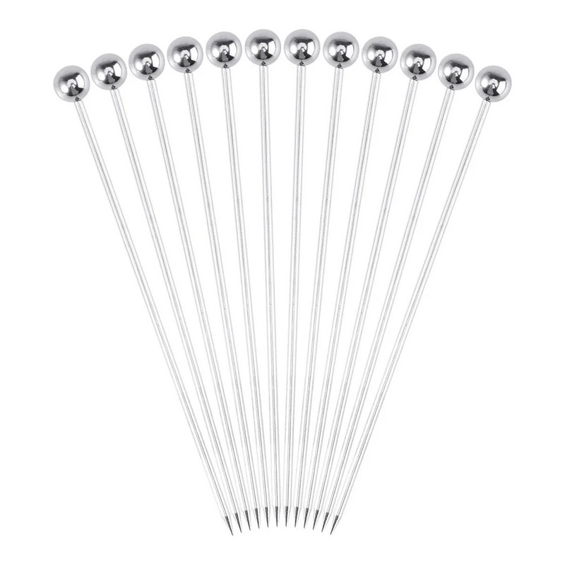 24 vnt Martini dantų krapštukai Alyvuogės Metaliniai dantų krapštukai Vaisių šakutės Dantų krapštukai Iešmeliai Maisto krapštukai Gėrimų maišyklės Kokteilių maišyklės