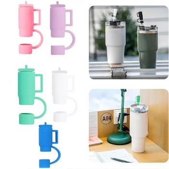 Νέα βύσματα Cartoon Cover Silicone Straw Topper Proof επαναχρησιμοποιήσιμα καπάκια πόσης 10mm για 30&40 Oz/Stanleys/Αξεσουάρ για φλιτζάνια/Μπάρ