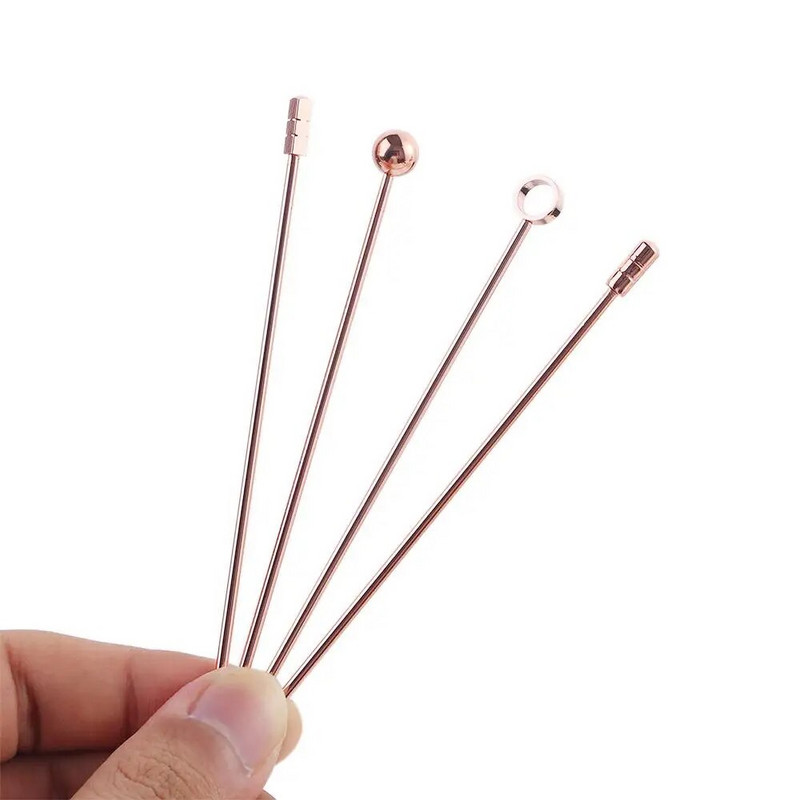 Nerūdijančio plieno kokteilių lazdelės Vaisių lazdelės Daugkartinio naudojimo gėrimų krapštukai Martini kirtikliai dantų krapštukai gėrimams