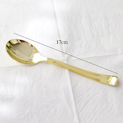 20 komada posuđa za jednokratnu upotrebu Zlatno ružičasto zlatno srebrno Plastični nož Vilica Žlica Rođendan Vjenčanje Rođendanska zabava Pribor za bankete