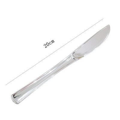 20 komada posuđa za jednokratnu upotrebu Zlatno ružičasto zlatno srebrno Plastični nož Vilica Žlica Rođendan Vjenčanje Rođendanska zabava Pribor za bankete