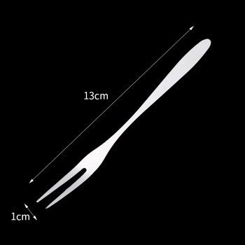 1/3/5 бр. Вилици за плодове от неръждаема стомана Двузъби вилици Малки вилици за торта Западни многофункционални домакински кухненски аксесоари