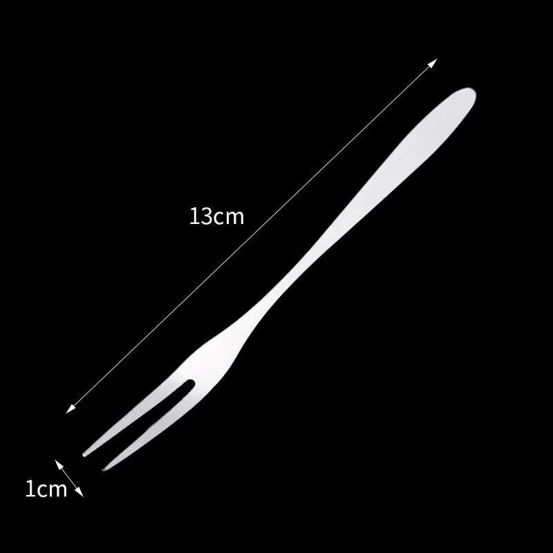 1/3/5 vnt Nerūdijančio plieno vaisių šakutės Dviejų dantukų šakutės Mažos tortų šakutės Vakarų daugiafunkciniai buitinės virtuvės priedai