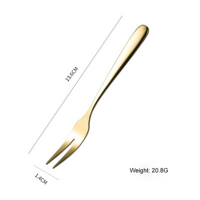 1–5 vnt. nerūdijančio plieno vaisių šakutės Desertinės šakutės Puikus mini šakučių rinkinys Užkandžių pyragų desertinės šakutės Kavinė Namų virtuvės stalo reikmenys