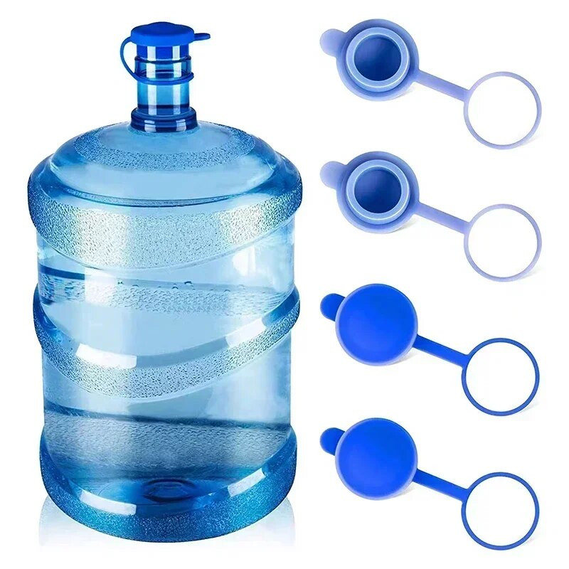 1 kom 55 mm 5 galona Silikonski poklopci koji se ne prolijevaju, zamjenski za višekratnu upotrebu, zamjenski poklopac bez prskanja, boca za vodu koja se škljocne s poklopcima Kuhinjski gadgeti