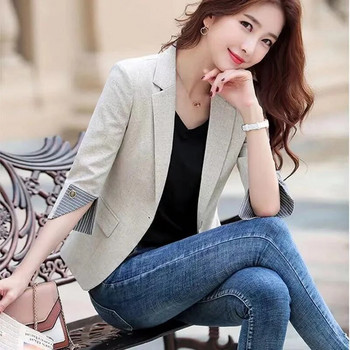 Γυναικείο Blazer Νέα Κορεάτικη Ανοιξιάτικη Καλοκαιρινή Μόδα Γυναικείο Γυναικείο κοστούμι τριών τετάρτων μανίκι Γυναικείο κοστούμι casual κοντό σακάκι γυναικείο εξωτερικό
