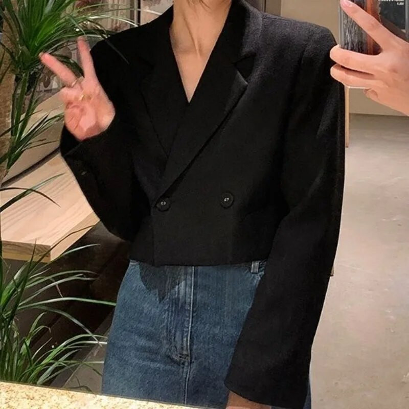 Blazeriai Moteriški Paprasti Paprasti Biuro moteriški Viską atitinkantys Kūrybiškumas Laisvalaikis Grakštūs pagrindai Korėjietiškas stilius Paplitęs pavasarinis modernus temperamentas