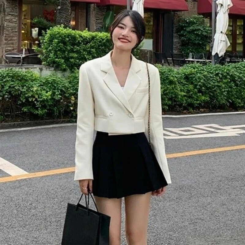 Blazeriai Moteriški Paprasti Paprasti Biuro moteriški Viską atitinkantys Kūrybiškumas Laisvalaikis Grakštūs pagrindai Korėjietiškas stilius Paplitęs pavasarinis modernus temperamentas