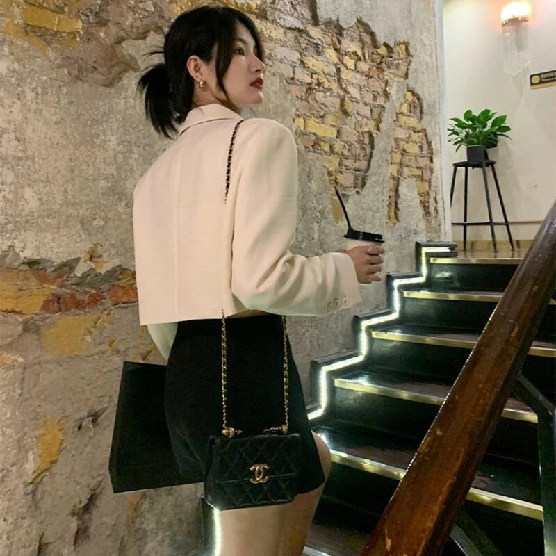 Blazeriai Moteriški Paprasti Paprasti Biuro moteriški Viską atitinkantys Kūrybiškumas Laisvalaikis Grakštūs pagrindai Korėjietiškas stilius Paplitęs pavasarinis modernus temperamentas