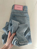 Mărimea S-5XL Blugi albastru deschis femei primăvară toamnă modă talie înaltă pantaloni drepti largi din denim pantaloni supradimensionați cu picioare largi Pantaloni