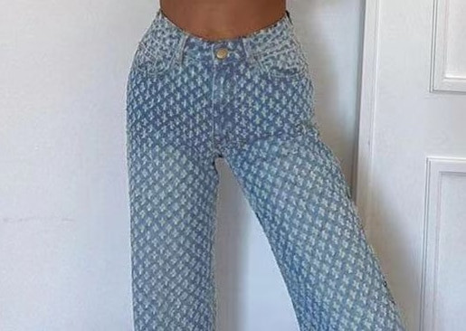 Seksi opuštene uličnog stila Poderane modne ležerne traper hlače visokog struka širokih nogavica Ženske traperice Ženska odjeća