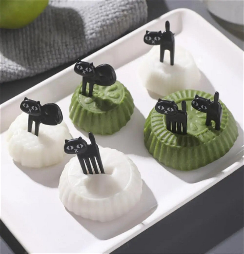 Mini vilice Dijelovi životinjske hrane za djecu Slatka voćna vilica Bento kutija Dekor Crtić za višekratnu upotrebu Dječji užina Torta Desert Pijuk za ručak