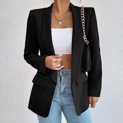 Blazere șic trandafiri roșii pentru femei primăvară 2023 paltoane ocazionale Costum jachetă femeie neagră Blazer de vară subțire de bază Jachetă femei birou