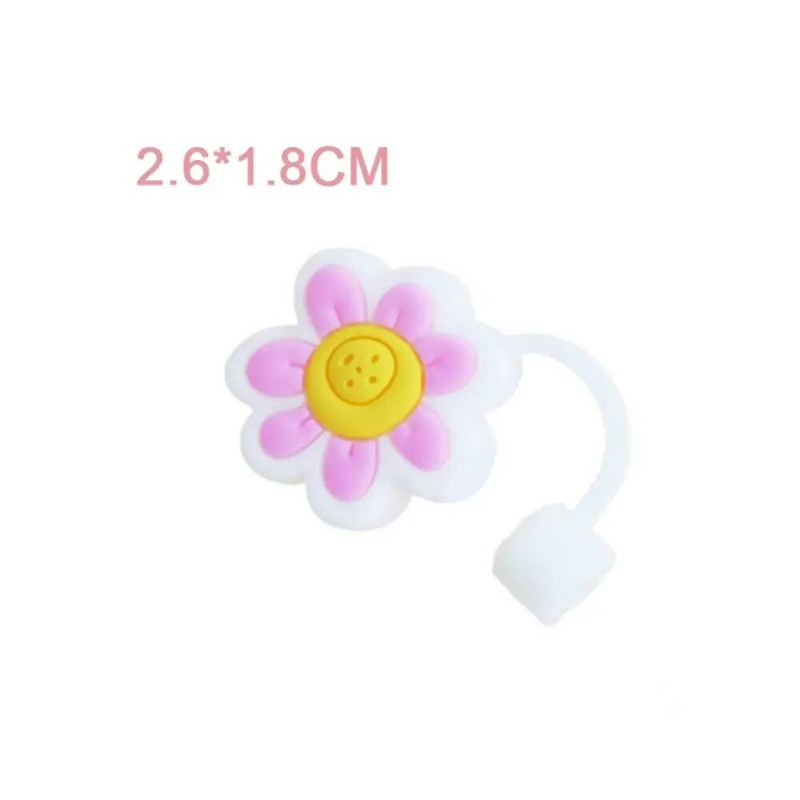 Mielas kūrybingas animacinis kalėdinės eglutės šiaudinis dangtelis, apsaugantis nuo purslų, daugkartinio naudojimo universalus gėrimų šiaudų dangtelis