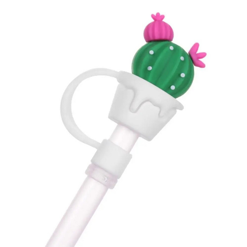 Capac pentru vârfuri de paie din silicon Capace drăguțe reutilizabile pentru paie de băut Capace dopuri de paie rezistente la praf pentru vârfuri de paie de 12 mm pentru decorarea în aer liber