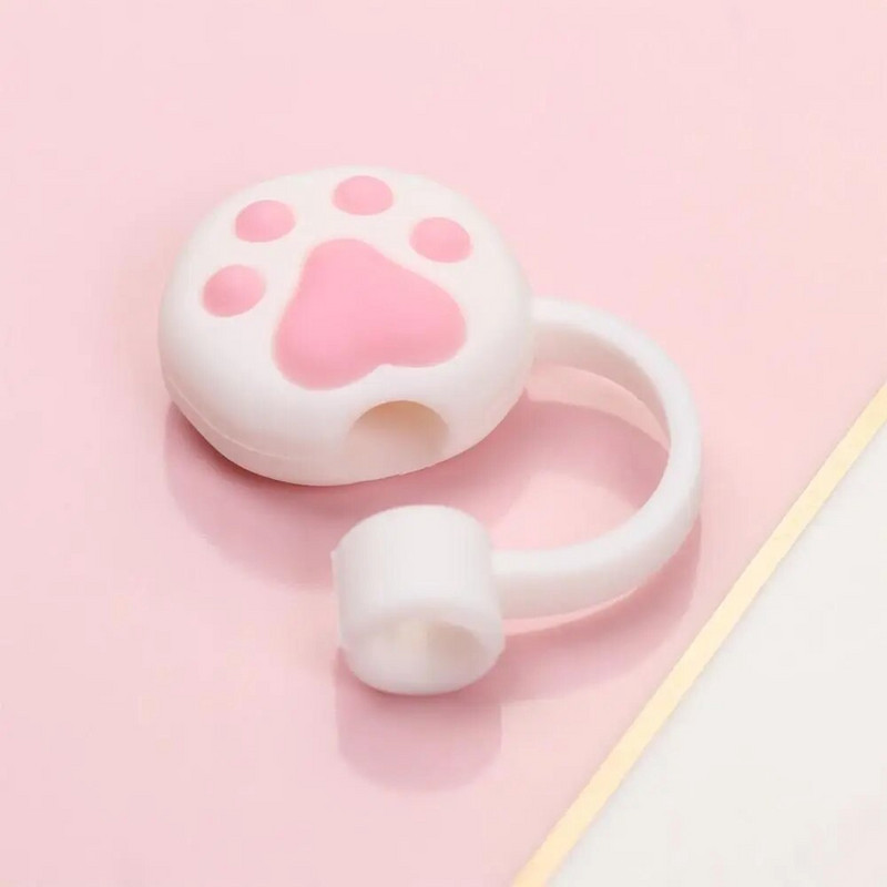 Capac pentru vârfuri de paie din silicon Capace drăguțe reutilizabile pentru paie de băut Capace dopuri de paie rezistente la praf pentru vârfuri de paie de 12 mm pentru decorarea în aer liber