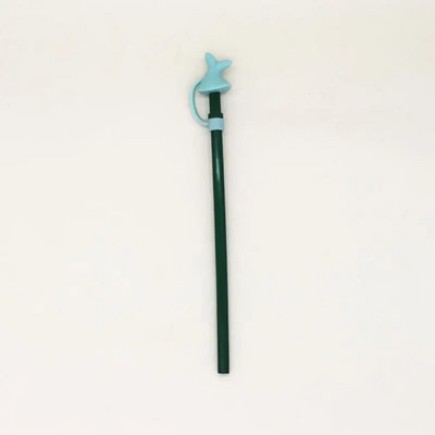 1 db rajzfilm szívószál szilikon szívószál hegyek iváshoz porvédő sapka fröccsenésbiztos dugók borító Creative csésze tartozékok 6-8 mm-es tömítőeszközök