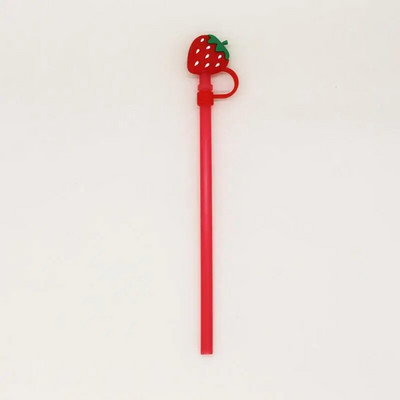 1 db rajzfilm szívószál szilikon szívószál hegyek iváshoz porvédő sapka fröccsenésbiztos dugók borító Creative csésze tartozékok 6-8 mm-es tömítőeszközök