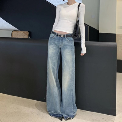 The Spice Girls Fashion Vintage Baggy Jeans Γυναικεία Ρούχα Γυναικεία Slouchy Streetwear Denim Flared Παντελόνι VAE3-0761