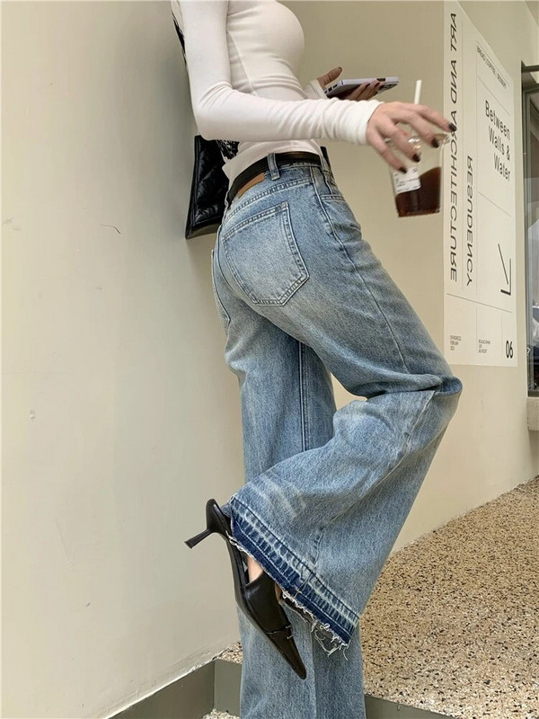 The Spice Girls Fashion Vintage Baggy Jeans Γυναικεία Ρούχα Γυναικεία Slouchy Streetwear Denim Flared Παντελόνι VAE3-0761