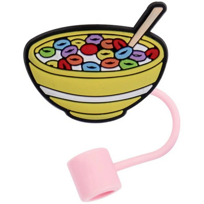 Slatki čep sa slamkom za piće, zatvarač protiv curenja, kapa otporna na prašinu, meka navlaka otporna na prašinu, slamčice za višekratnu upotrebu, zabava protiv prolijevanja