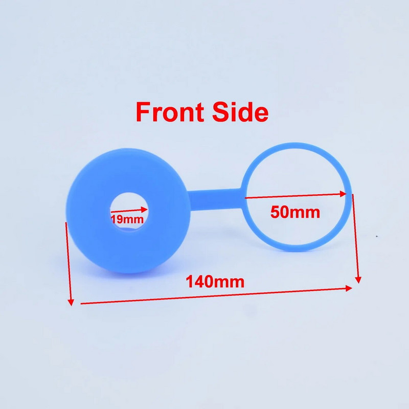 Zamjenski poklopac od silikonskog sigurnosnog utikača za bocu s rupom za višekratnu upotrebu za vrčeve za vodu od 55 mm od 3/5 galona