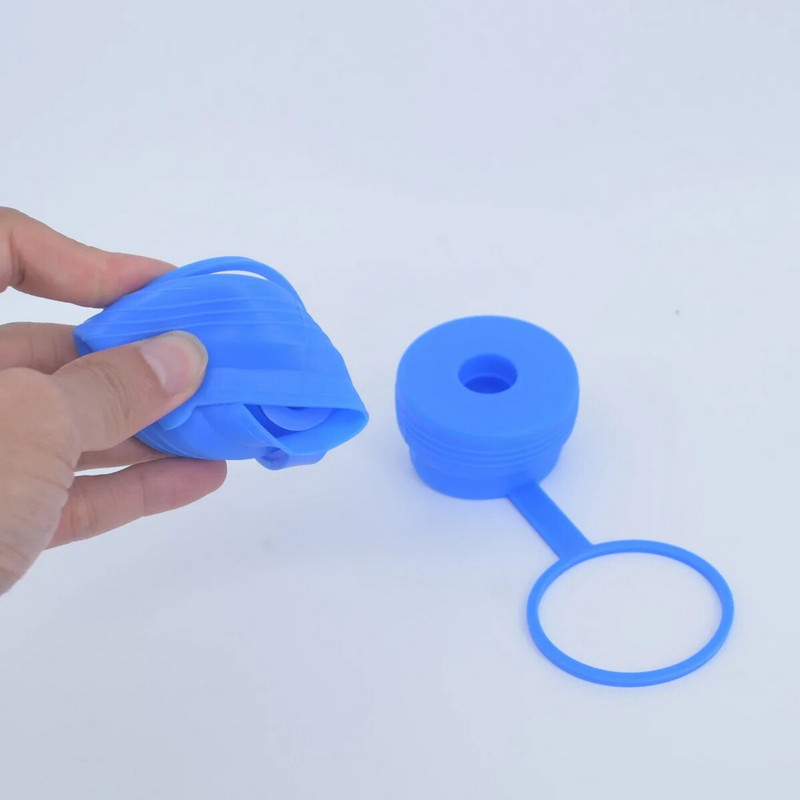 Zamjenski poklopac od silikonskog sigurnosnog utikača za bocu s rupom za višekratnu upotrebu za vrčeve za vodu od 55 mm od 3/5 galona