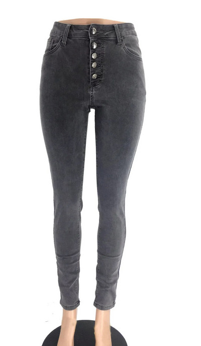 Skinny Pencil Farmer Női Nadrág Magas derekú farmer nadrág Női Elasztikus Farmernadrág Kék&fekete farmer Női S-XXL méret