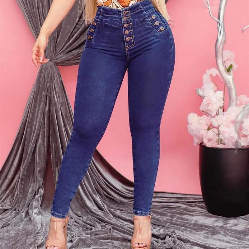 2023 Νέο τζιν παντελόνι με λεπτή εφαρμογή Γυναικεία τζιν ελαστικά παντελόνια με μολύβι Ψηλόμεση Γυναικεία στενά ρούχα Casual skinny γυναικεία ρούχα