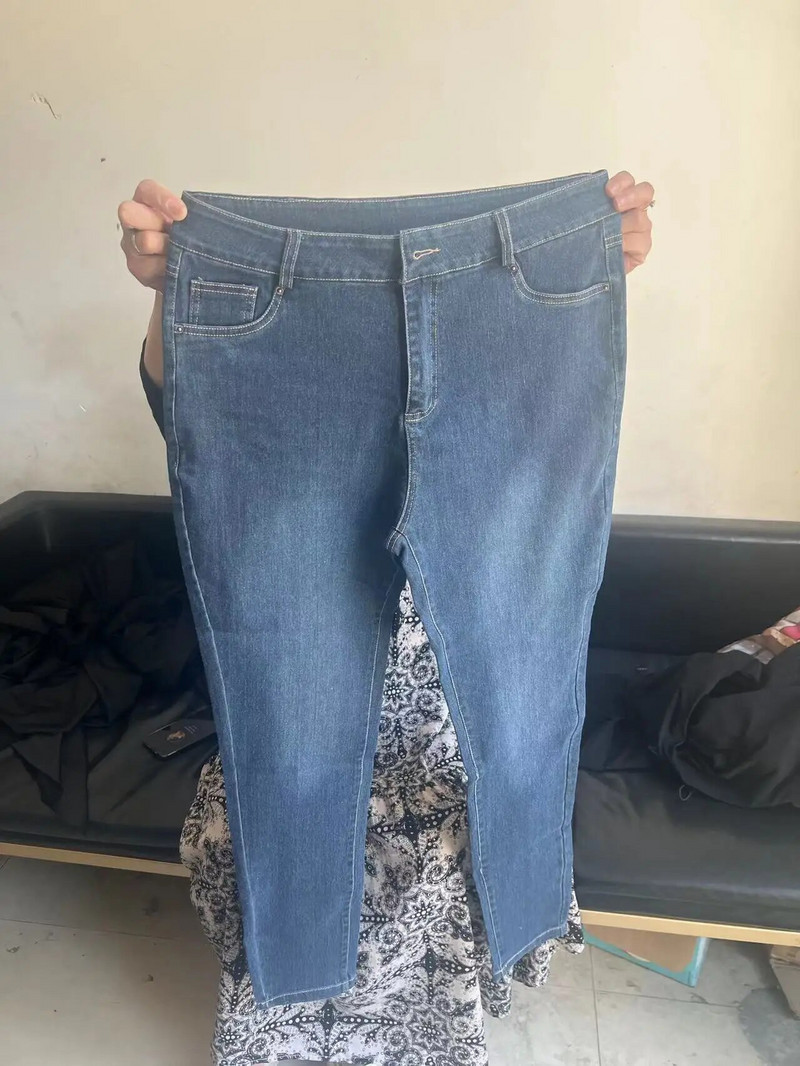 Madingos ir elegantiškos plonos pieštukų kelnės, 2023 m., didelės, elastingos, siauros kišenės su dideliu juosmeniu ir klubus pakeliančios kelnės