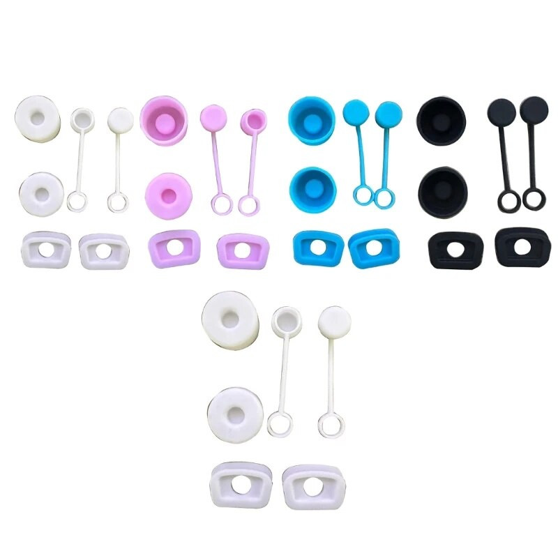 Set de 6x dopuri din silicon Stanley-Cup Opritori anti-deversări Opritori pentru scurgeri Opritori pentru scurgeri Accesorii anti-praf-Cup Stanley
