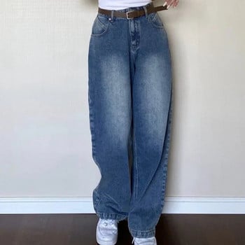 S-4XL Vintage Jeans Дамски широки дънкови панталони American Y2k Retro Streetwear Baggy Washed Full-Length Teens Dynamic Fashion