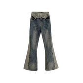 Y2K Style Jeans Ženske High Street široke traperice sa širokim nogavicama Retro ravne hlače visokog struka