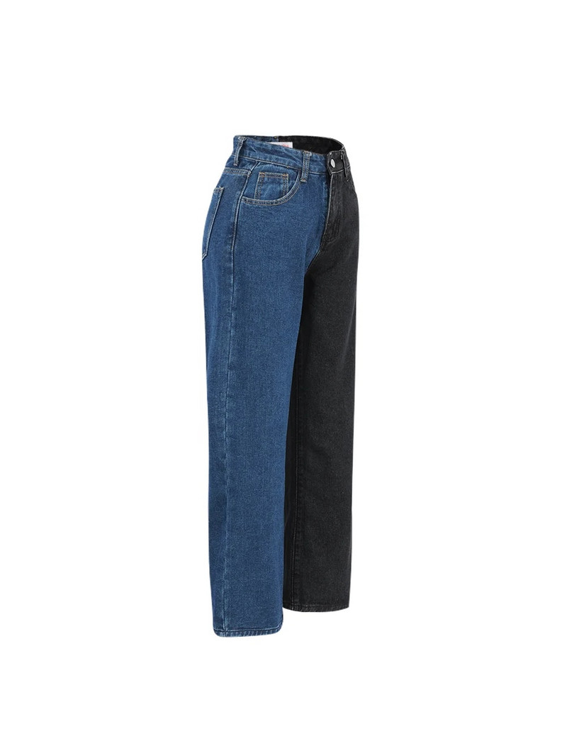 2022 m. rudens žiemos kratinys tiesūs moteriški džinsai, vintažiniai aukštu juosmeniu, vaikinai, mama, džinsiniai drabužiai, madingos kelnės, panele