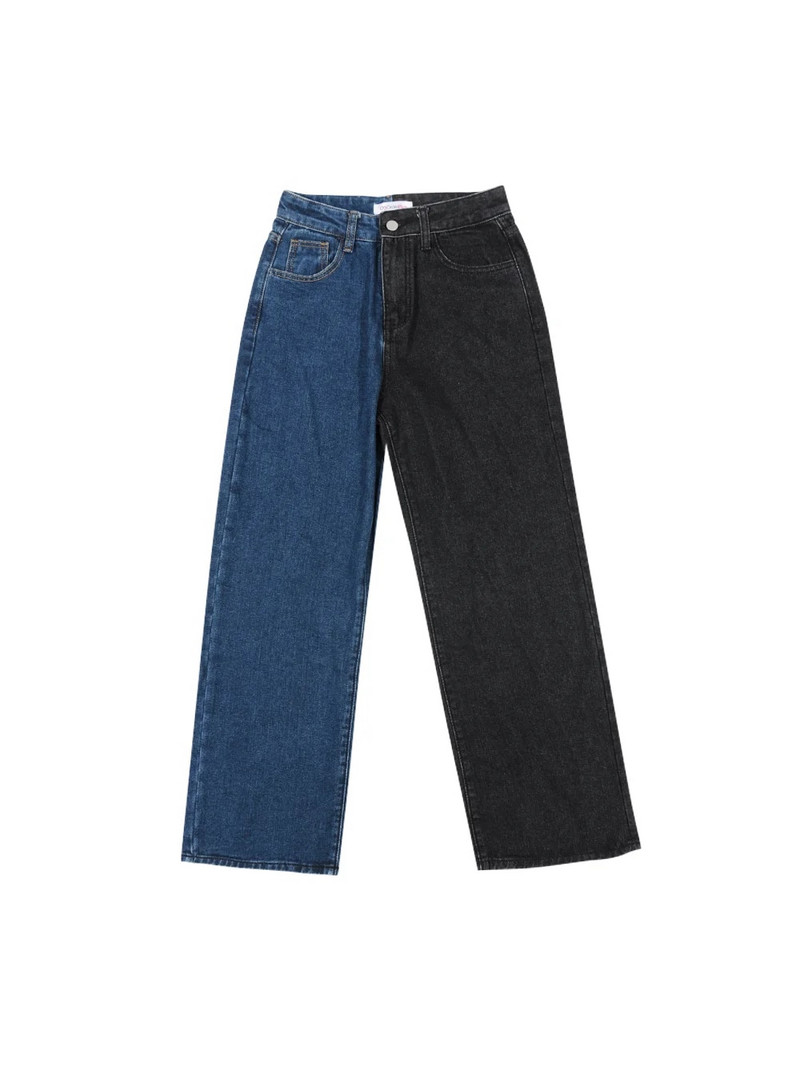 2022 m. rudens žiemos kratinys tiesūs moteriški džinsai, vintažiniai aukštu juosmeniu, vaikinai, mama, džinsiniai drabužiai, madingos kelnės, panele