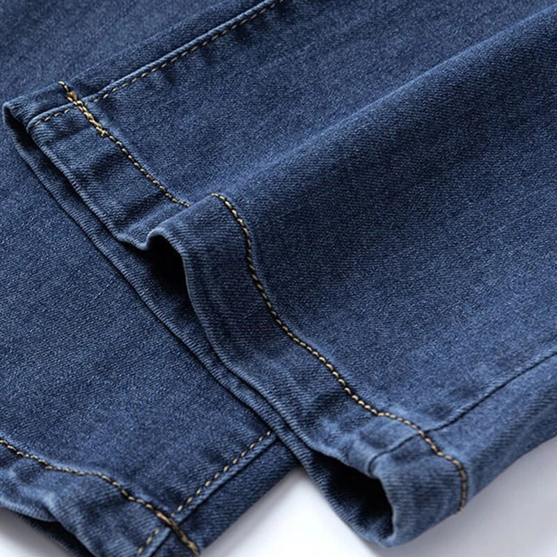Ravne traperice do gležnja Ženske traper široke vrećaste hlače s elastičnim visokim strukom Oversize 4xl Ležerne Vaqueros korejske hlače